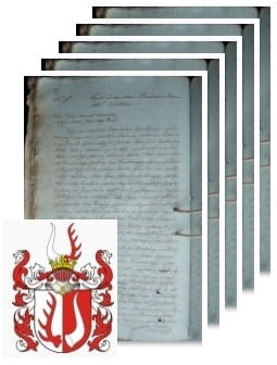 Przykładowe zdjęcie wywodu rodowitości szlacheckiej z 1805 roku, stron 5.jpg
