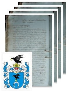 Przykładowe zdjęcie wywodu rodowitości szlacheckiej z 1816 roku, stron 4.jpg