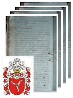 Przykładowe zdjęcie wywodu rodowitości szlacheckiej z 1812 roku, stron 4.jpg
