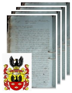 Przykładowe zdjęcie wywodu rodowitości szlacheckiej z 1802 roku, stron 4.jpg
