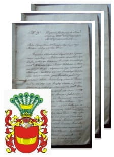 Przykładowe zdjęcie wywodu rodowitości szlacheckiej z 1824 roku, stron 3.jpg