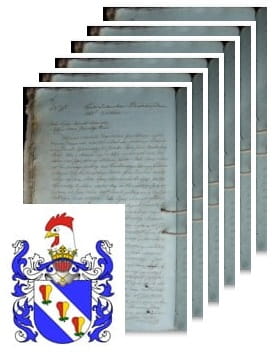 Przykładowe zdjęcie wywodu rodowitości szlacheckiej z 1811 roku, stron 6.jpg