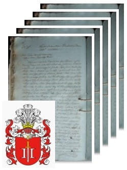 Przykładowe zdjęcie wywodu rodowitości szlacheckiej z 1805 roku, stron 5.jpg