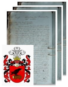 Przykładowe zdjęcie wywodu rodowitości szlacheckiej z 1805 roku, stron 3.jpg