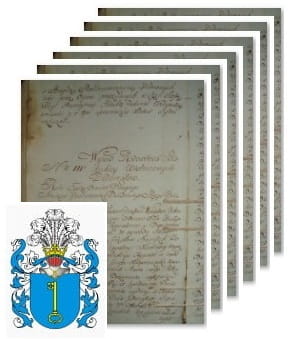 Przykładowe zdjęcie wywodu rodowitości szlacheckiej z 1802 roku, stron 6.jpg