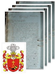 Przykładowe zdjęcie wywodu rodowitości szlacheckiej z 1812 roku, stron 4.jpg