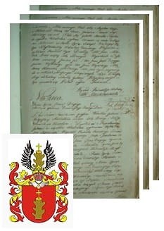 Przykładowe zdjęcie wywodu rodowitości szlacheckiej z 1802 roku, stron 3.jpg