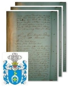 Przykładowe zdjęcie wywodu rodowitości szlacheckiej z 1803 roku, stron 3.jpg