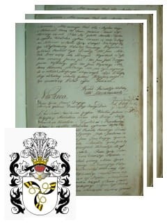 Przykładowe zdjęcie wywodu rodowitości szlacheckiej z 1802 roku, stron 3.jpg