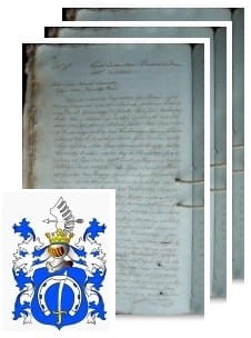 Przykładowe zdjęcie wywodu rodowitości szlacheckiej z 1806 roku, stron 3.jpg