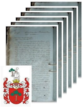Przykładowe zdjęcie wywodu rodowitości szlacheckiej z 1807 roku, stron 6.jpg
