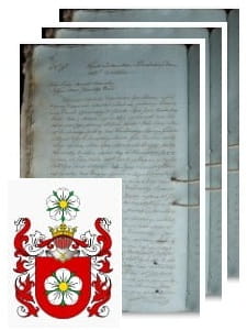 Przykładowe zdjęcie wywodu rodowitości szlacheckiej z 1805 roku, stron 3.jpg