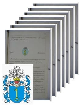 Przykładowe zdjęcie wywodu rodowitości szlacheckiej z 1828 roku, stron 7.jpg