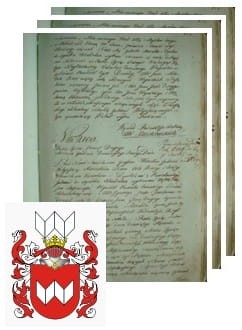 Przykładowe zdjęcie wywodu rodowitości szlacheckiej z 1802 roku, stron 3.jpg
