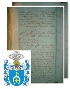 Przykładowe zdjęcie wywodu rodowitości szlacheckiej z 1802 roku, stron 2.jpg