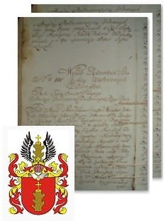 Przykładowe zdjęcie wywodu rodowitości szlacheckiej z 1802 roku, stron 2.jpg