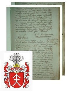 Przykładowe zdjęcie wywodu rodowitości szlacheckiej z 1802 roku, stron 2.jpg