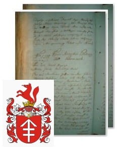 Przykładowe zdjęcie wywodu rodowitości szlacheckiej z 1802 roku, stron 2.jpg