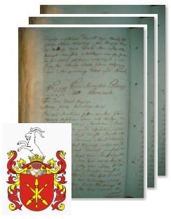 Przykładowe zdjęcie wywodu rodowitości szlacheckiej z 1802 roku, stron 3.jpg