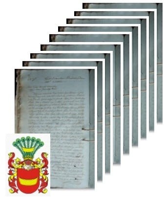 Przykładowe zdjęcie wywodu rodowitości szlacheckiej z 1808 roku, stron 10.jpg