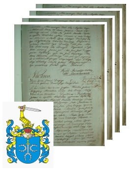 Przykładowe zdjęcie wywodu rodowitości szlacheckiej z 1802 roku, stron 4.jpg