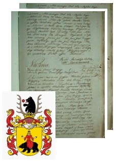 Przykładowe zdjęcie wywodu rodowitości szlacheckiej z 1802 roku, stron 2.jpg
