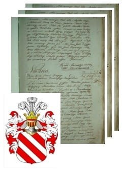 Przykładowe zdjęcie wywodu rodowitości szlacheckiej z 1802 roku, stron 3.jpg