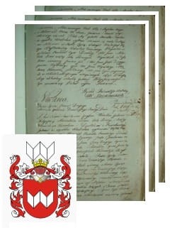 Przykładowe zdjęcie wywodu rodowitości szlacheckiej z 1802 roku, stron 3.jpg