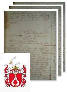 Przykładowe zdjęcie wywodu rodowitości szlacheckiej z 1802 roku, stron 3.jpg