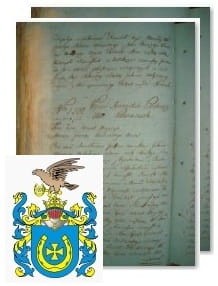 Przykładowe zdjęcie wywodu rodowitości szlacheckiej z 1802 roku, stron 2.jpg