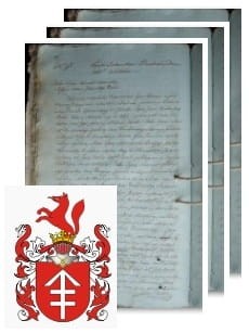 Przykładowe zdjęcie wywodu rodowitości szlacheckiej z 1805 roku, stron 3.jpg