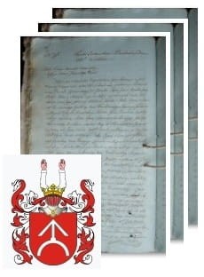 Przykładowe zdjęcie wywodu rodowitości szlacheckiej z 1816 roku, stron 3.jpg