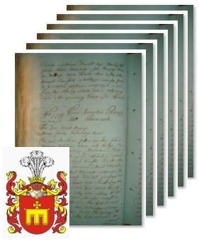 Przykładowe zdjęcie wywodu rodowitości szlacheckiej z 1802 roku, stron 6.jpg
