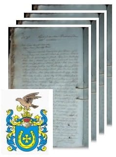Przykładowe zdjęcie wywodu rodowitości szlacheckiej z 1812 roku, stron 4.jpg