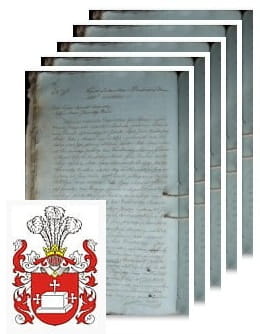 Przykładowe zdjęcie wywodu rodowitości szlacheckiej z 1816 roku, stron 5.jpg