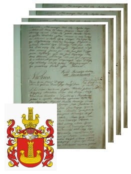 Przykładowe zdjęcie wywodu rodowitości szlacheckiej z 1802 roku, stron 4.jpg