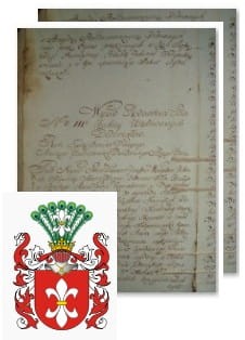 Przykładowe zdjęcie wywodu rodowitości szlacheckiej z 1802 roku, stron 2.jpg