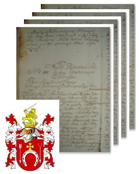 Przykładowe zdjęcie wywodu rodowitości szlacheckiej z 1802 roku, stron 4.jpg