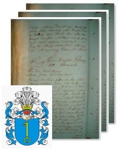 Przykładowe zdjęcie wywodu rodowitości szlacheckiej z 1802 roku, stron 3.jpg