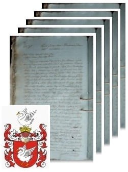 Przykładowe zdjęcie wywodu rodowitości szlacheckiej z 1805 roku, stron 5.jpg