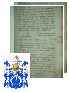 Przykładowe zdjęcie wywodu rodowitości szlacheckiej z 1802 roku, stron 2.jpg