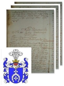 Przykładowe zdjęcie wywodu rodowitości szlacheckiej z 1802 roku, stron 3.jpg