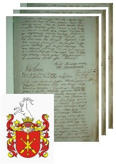 Przykładowe zdjęcie wywodu rodowitości szlacheckiej z 1802 roku, stron 3.jpg