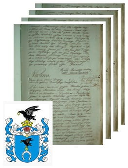 Przykładowe zdjęcie wywodu rodowitości szlacheckiej z 1802 roku, stron 4.jpg