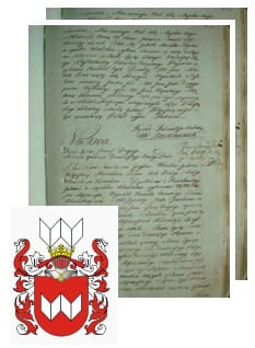 Przykładowe zdjęcie wywodu rodowitości szlacheckiej z 1802 roku, stron 2.jpg