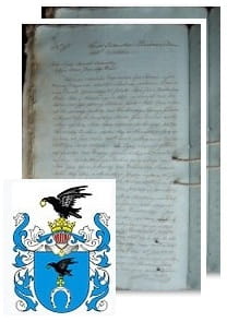 Przykładowe zdjęcie wywodu rodowitości szlacheckiej z 1805 roku, stron 2.jpg