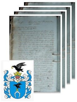 Przykładowe zdjęcie wywodu rodowitości szlacheckiej z 1812 roku, stron 4.jpg