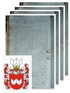 Przykładowe zdjęcie wywodu rodowitości szlacheckiej z 1816 roku, stron 4.jpg