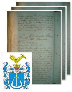 Przykładowe zdjęcie wywodu rodowitości szlacheckiej z 1802 roku, stron 3.jpg