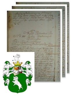 Przykładowe zdjęcie wywodu rodowitości szlacheckiej z 1802 roku, stron 3.jpg